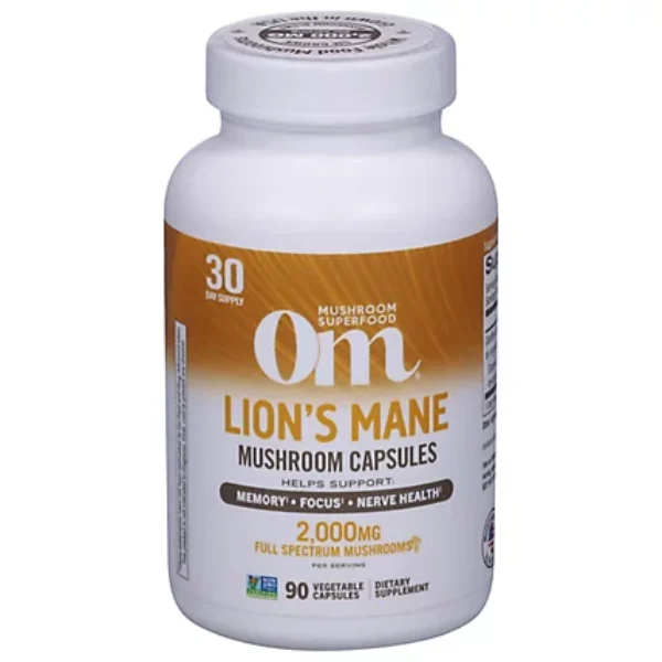 Lion’s Mane Mushroom Capsules (30 caps, 2000mg per capsule)