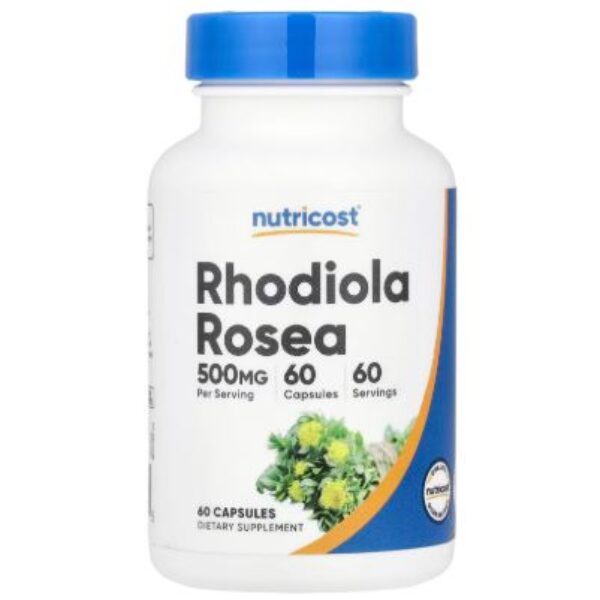 Rhodiola Rosea Capsules (60 caps, 500mg per capsule)